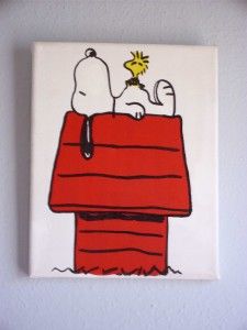 Snoopy Paintings On Canvas, Snoopy Nursery, Snoopy Summer, Disney Canvas Paintings, Disney Canvas Art, Kids Canvas Art, Peanuts Movie, Painting Room, Disney Canvas