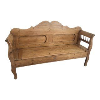 Late 19th Century French Country Czech Pine Storage Bench For Sale French Bohemian, Medieval Furniture, Entry Furniture, Kitchen Bench, House Updates, Expensive Furniture, Keeping Room, Country French, Funky Furniture