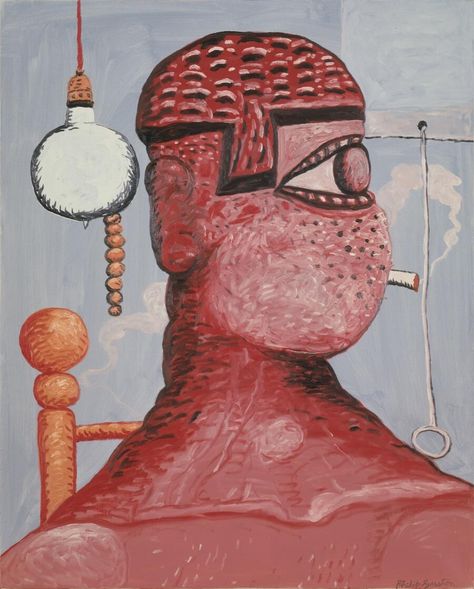 Phillip Guston Paintings, Philip Guston Paintings, Guston Philip, Philip Guston, Bad Painting, Figurative Expressionism, Paint Inspo, Expressionist Artists, Powerful Art