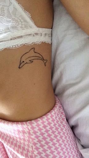 Dolphin Henna Tattoo, Minimalist Dolphin Tattoo, Dolphin Tattoos, Dolphin Tattoo, Dolphins Tattoo, Elbow Tattoo, Summer Tattoo, Elbow Tattoos, Spine Tattoos For Women