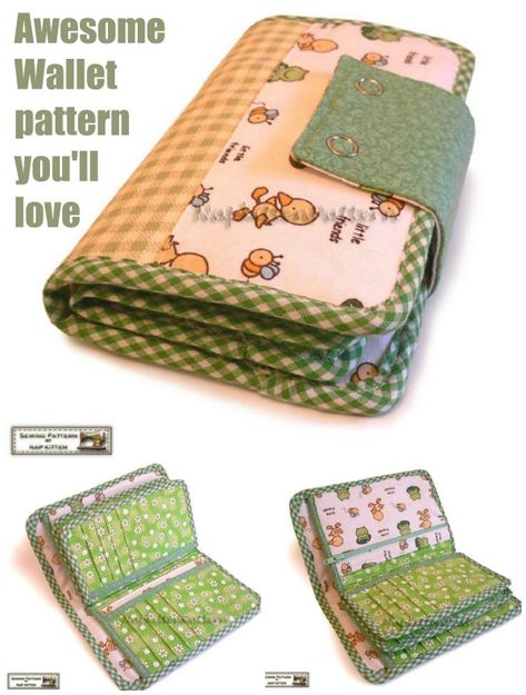 Billfold Wallet Pattern, Fabric Wallets Diy Free Pattern, How To Sew A Wallet, Diy Wallet Pattern Free, Sew A Wallet, Diy Wallet Pattern, Wallet Pattern Free, Note Pouch, Wallet Ideas