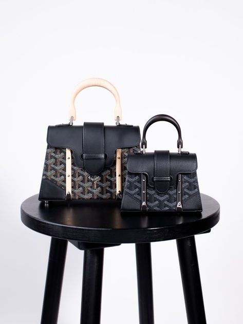 Goyard Saigon Mini, Goyard Saigon, Mini Bag Black, Lace Gown Styles, Goyard Bag, Luxury Girl, Structured Bag, Coffee Cafe, Lady Dior Bag