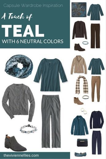 Capsule wardrobe colour palette inspiration - a touch of teal with 6 neutral colors Capsule Wardrobe Color Palette, Wardrobe Color Palette, Teal Accessories, Teal Outfits, The Vivienne Files, Vivienne Files, Wardrobe Color, Color Combinations For Clothes, Genetic Mutation