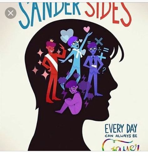 Sanders Sides Sander Sides Fanart, Sanders Sides Fanart, Sanders Sides Dark Sides Fanart, Sanders Sides Prinxiety, Sanders Sides, Sanders Sides Au, Sander Sides Intrulogical, Sanders Sides Deceit, Thomas Sanders