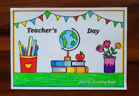 #teachersday #teachersdaydrawing #happyteachersday #happyteachersdaydrawing #worldteachersday 
#teachersdaycelebration 
#nationalteachersday 
#Internationationalteachersday 
#bestteacher 
#easyteachersdaycarddrawing #teachersday2023 
#teachersdayspecialdrawing #drawing #easydrawing #howtodraw #postermaking #2023 #card #carddrawing #easy #stepbystep #beautiful #amritadrawingbook #best Teachers Day Painting Ideas, Teachers Day Drawing Ideas For Students, Teachers Day Related Drawing, Teachers Day Sketch Ideas, Teachers Day Art Drawing, Teachers Day Painting, Teachers Day Poster Drawing, Teachers Drawing, Poster For Teachers Day To Draw