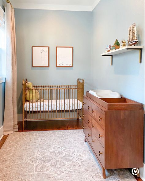 Light Blue Walls Nursery, Blue Nursery Paint Colors Sherwin Williams, Little Boy Blue Sherwin Williams, Languid Blue Sherwin Williams, Blue Nursery Paint Colors, Sherwin Williams Languid Blue, Languid Blue, Pale Blue Nursery, Baby Blue Paint