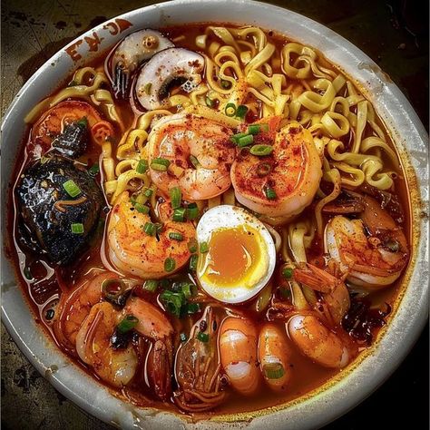 Ramen Noodle Seafood Boil Recipe, Ramen Seafood Boil Recipe, Ramen Seafood Boil, Seafood Ramen Bowl Recipe, Seafood Boil Ramen, Seafood Ramen Bowl, Nice Meals, Seafood Ramen, Ramen Ingredients