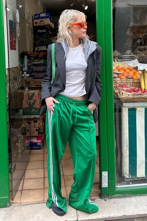 Adidas Track Pants Outfit Woman, Adidas Track Pants Outfit, Track Pants Outfit, Adidas Track Pants, Pants Outfit, Track Pants, Satin, Adidas, Street Wear