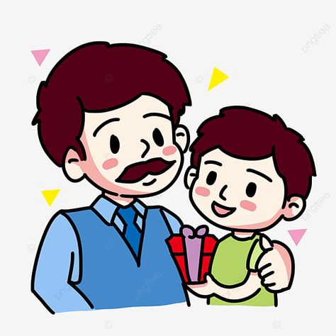 Father And Son Cartoon, Father Cartoon, Father's Day Drawing, Son Father, Hand Clipart, Cartoon Sun, Time Cartoon, Cartoon Clipart, Simple Poster