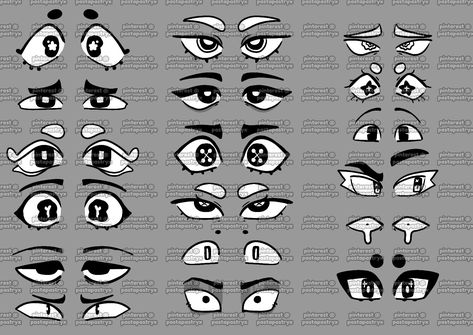 some eyes i drew. feel free to use it as reference. DO NOT REPOST ON ANYWHERE ELSE Female Eye Shapes Drawing, Eye Shapes Character Design, Different Cartoon Eyes, Pupil Ideas Drawing, How To Draw Asian Eyes Cartoon, Droopy Eyelids Drawing, Funky Eyes Drawing, Eye Reference Drawing Cartoon, Drawing Eye Styles