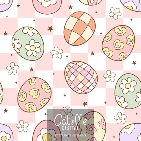 Groovy Easter Egg Pattern Retro Easter Egg Seamless Eggs Repeating Pattern for Fabric Sublimation Checkerboard Pattern Easter Digital Paper - Etsy Thailand Easter Pattern Wallpaper, Groovy Easter, Pokemon Seamless Pattern, Doodle Clipart, Easter Seamless Pattern, Bunny Seamless Pattern, Easter Digital Paper, Egg Pattern, Retro Easter