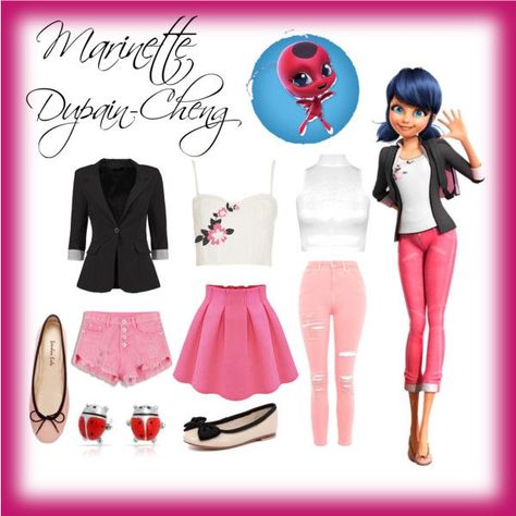 this is what marinette wears Marinette Outfit, Miraculous Costume, Miraculous Ladybug Costume, Miraculous Ladybug Toys, Miraculous Marinette, Ladybug Outfits, Ladybug Dress, Ladybug Costume, Character Inspired Outfits