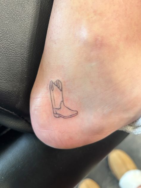 Cowboy Boot With Flowers, Boot With Flowers, Boot Tattoo, Cowboy Boot Tattoo, Stick Poke Tattoo, Stick Poke, Flowers Simple, Poke Tattoo, Tattoo Board