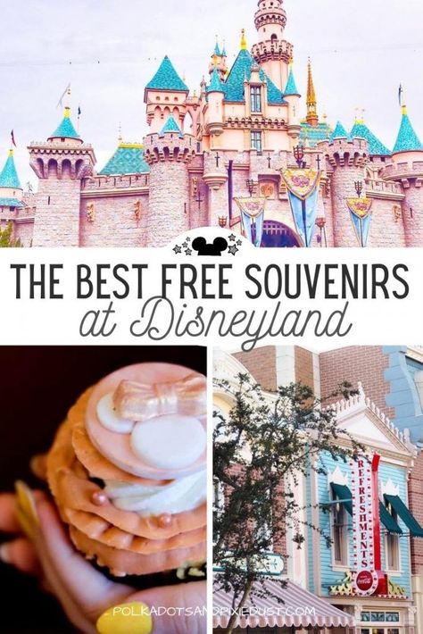 Disneyland Souvenirs are the best. And even better when they are free! Here are our favorite things to grab at Disneyland so you can save some money on your next visit! #disneyland #disneysouvenirs #disneyvacation #polkadotpixies Disneyland Souvenirs, Disneyland 2024, Disneyland Dining, Disneyland Trip Planning, Disneyland Vacation Planning, Disneyland Merchandise, Disneyland Aesthetic, Disneyland Restaurants, Disneyland Parks