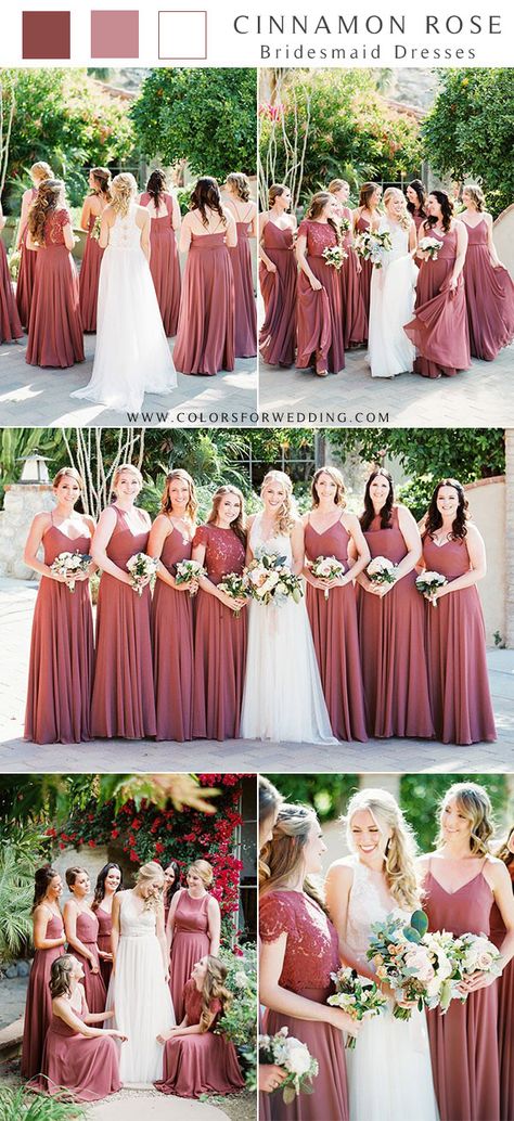 Cinnamon Rose Bridesmaid, Rose Bridesmaid, Cinnamon Rose, Summer Bridesmaid Dresses, Rose Bridesmaid Dresses, Western Wedding Dresses, Stunning Bridesmaid Dresses, Colors Wedding, Dusty Rose Dress