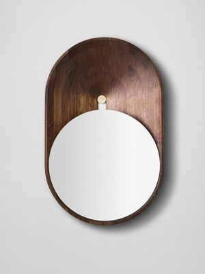 De Lafforest's 'Mono' mirror - can be seen as a composition of a circle in an oval. Mirror Repurpose, Circle Mirror, Interior Minimalista, Mirror Design, Amazing Decor, Wood Circles, Paris Design, Beautiful Mirrors, Modern Mirror