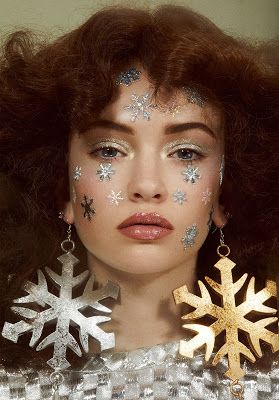 Vintage Christmas Beauty Editorial- Bows, Glitter, Metallic, Holiday Makeup, 50's, 60's, 70's Christmas Fashion Photography, Christmas Editorial, Jamie Nelson, Xmas Makeup, Holiday Shoot, 70s Makeup, Holiday Photoshoot, Christmas Shoot, Christmas Beauty