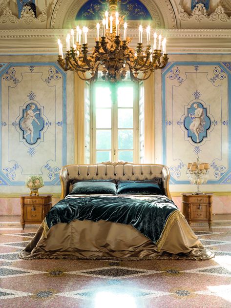 Bedroom - Versailles Classic - BelCor Roman Interior Design, Versailles Bedroom, Roman Interior, Houses Exterior, Luxury Mansions Interior, Public Architecture, The Courtyard, Mansion Interior, Mansions Luxury