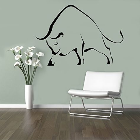 Home Decor Ideas Wall Art, Bull Taurus, Bull Images, Bull Logo, The Bull, Art Interior, Wild Animals, Interior Art, Decor Items