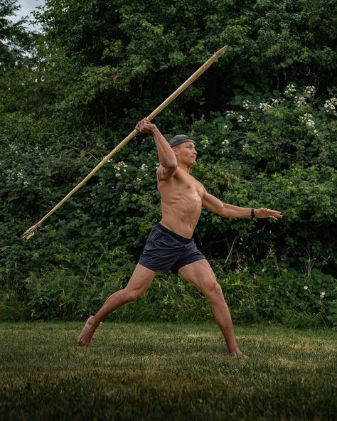 THSH CLLNS on Instagram: “Spear throw captured by @tomaskarmelo at the Native Youth Wellness Warrior camp put on by @nativewellness a few weeks ago in Grand Ronde,…” Man Holding Spear Reference, Poses With A Spear, Spear Action Pose Reference, Throwing Art Reference, Spear Reference Pose, Spear Pose Reference, Spear Pose, Man With Spear, Art Refence