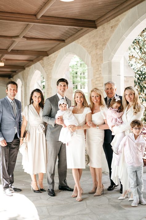 Baptism Family Pictures, Baby Baptism Photoshoot Ideas, Mom Baptism Dress, Baptism Photoshoot Ideas Boys, Baptism Celebration Ideas, Catholic Baptism Party, Mom Baptism Outfit, Baptism Luncheon Ideas, Baby Christening Ideas