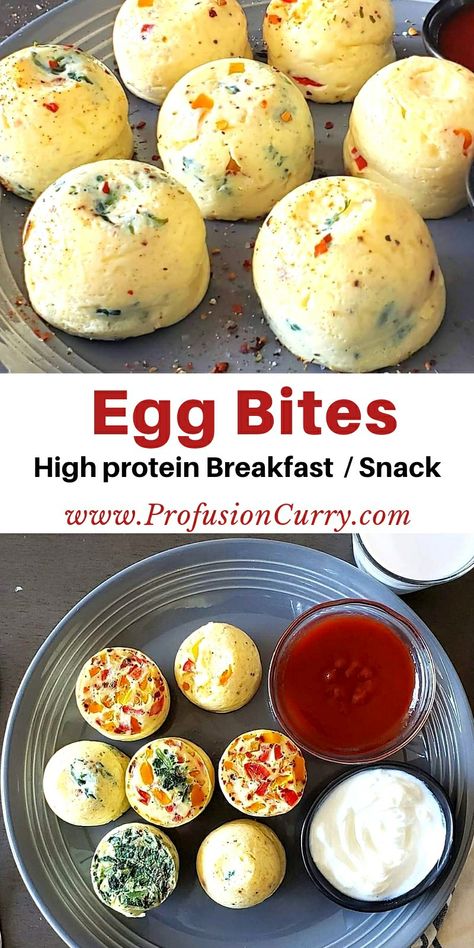 Starbucks style Egg Bites are perfect breakfast ideas. Make a big batch and freeze until ready to use. This high protein wholesome recipe is also budget friendly.