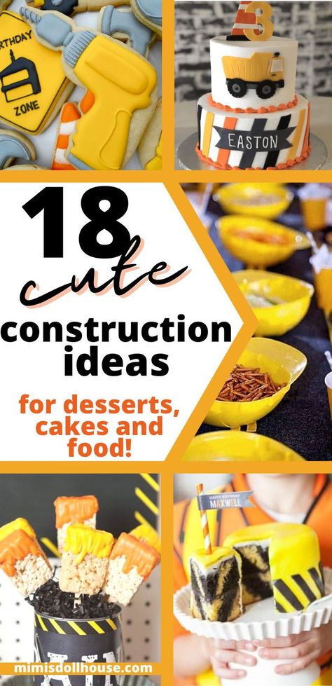 Construction Party Food, Construction Birthday Party Ideas, Construction Birthday Party Food, Construction Themed Birthday Party, Construction Birthday Cake, Construction Theme Birthday Party, Construction Cake, Construction Theme Party, Construction Birthday Party