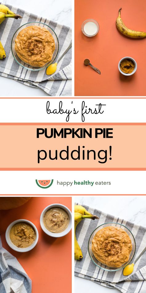 Pumpkin Puree Baby Food, Pumpkin Puree Recipes For Baby, Baby Pumpkin Recipes, Pumpkin Recipes For Baby, Pumpkin Baby Food, Pumpkin Pie Pudding, Baby Food Combinations, Baby Recipe, Pumpkin Puree Recipes