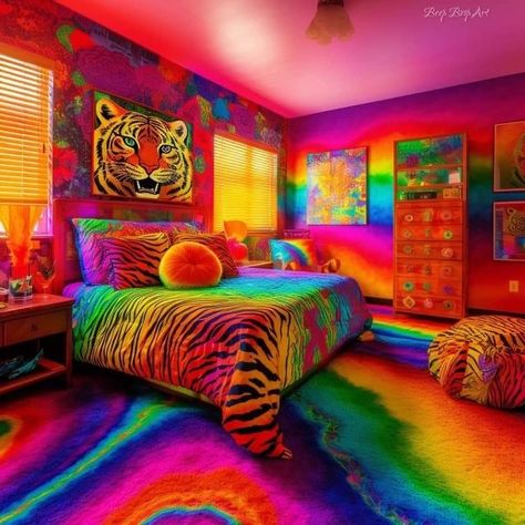 Vintage Earthy Aesthetic, Earthy Aesthetic Room, Vision 2023, Airbnb Ideas, Colorful Room Decor, Magical Decor, Rainbow House, Colorful Apartment, Whimsical Furniture