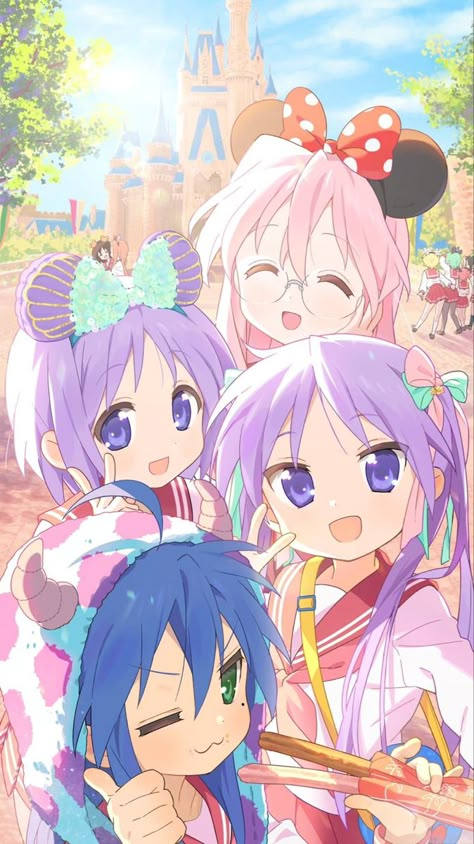 lucky star Lucy Star, Sailor Fuku, Moe Anime, Hello Kitty Iphone Wallpaper, Star Wallpaper, Lucky Star, Cute Wallpaper Backgrounds, Cute Wallpapers, Anime Wallpaper