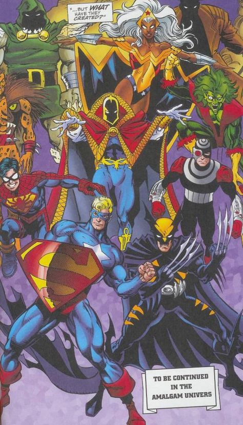 Nightcrawler Art, Dc Vs Marvel, Amalgam Comics, Dc Comics Vs Marvel, Marvel And Dc Crossover, Marvel And Dc, Star Comics, Marvel Vs Dc, Marvel Comic Universe