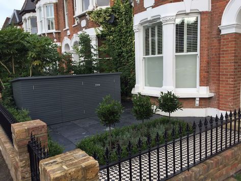 Victorian Front Garden Ideas, Formal Front Garden, Garden Brick Wall, Front Garden Wall, Terraced House Front Garden, Small Terraced House, Victorian Front Garden, Front Garden Ideas Driveway, Terrace House Exterior