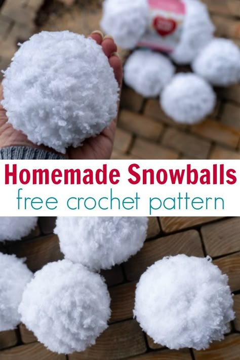 Homemade Snowballs, Crocheted Snowballs, Crochet Bells, Crochet Xmas, Holiday Crochet, Crochet Christmas Ornaments, Christmas Crochet Patterns, Crochet Stuff, Crochet Stitches Patterns