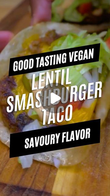 GOOD TASTING VEGAN™ on Instagram: "LENTIL SMASHBURGER TACO 🌮 #GoodTasters 
– 
Follow @goodtastingvegan if you love everything Good Tasting & Vegan! 😋 🌱 

INGREDIENTS:
1 Can of Lentils, drained and rinsed
1/2 of an Onion
1/4 of a Red Bell Pepper
4-5 White Mushrooms
1/2Cup of Gluten-Free Oats
2 tbs of Ketchup
1 tsp each:
Salt
Pepper
Smoked paprika
Dried thyme
Garlic powder
Onion powder
Nutritional yeast
Tortillas

Burger sauce
1/3 cup vegan mayo
3 tbs ketchup
1 tbs mustard
2 tbs sweet relish
Squeeze of lemon

INSTRUCTIONS
Add your peppers, onions and mushroom to a food processor. Pulse until all is roughly chopped and around the same size. Sauté this mixture in a pan over medium heat until most of the moisture has cooked out (optionally sprinkle salt to draw out more water). Remove from p Lentil Smashburger Tacos, Blended Oats, Sweet Relish, Healthy Food Alternatives, Lentil Burgers, Vegan Nachos, Healthy Burger, Sustainable Eating, Everything Good