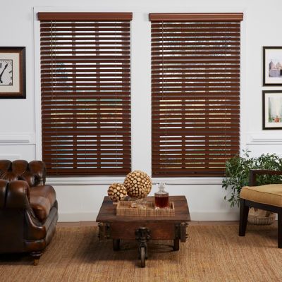 Cut-to-Width 2" Cordless Faux-Wood Blinds Dark Window Treatments, Window Blinds And Shades, Classy Rooms, Faux Wood Blinds, Safe Room, Wood Blinds, Venetian Blinds, Space Furniture, Shades Blinds