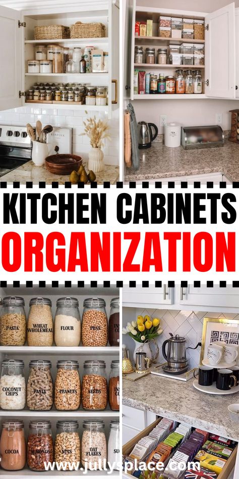 Kitchen cabinets organization Kitchen Appliances Storage Ideas, What To Put On Top Of Kitchen Cabinets, How To Organize Kitchen Cabinets, To Ceiling Kitchen Cabinets, Ceiling Kitchen Cabinets, Colors Kitchen Cabinets, Cabinets Organization Ideas, Kitchen Cabinets Organization Ideas, Kitchen Organization Cabinet