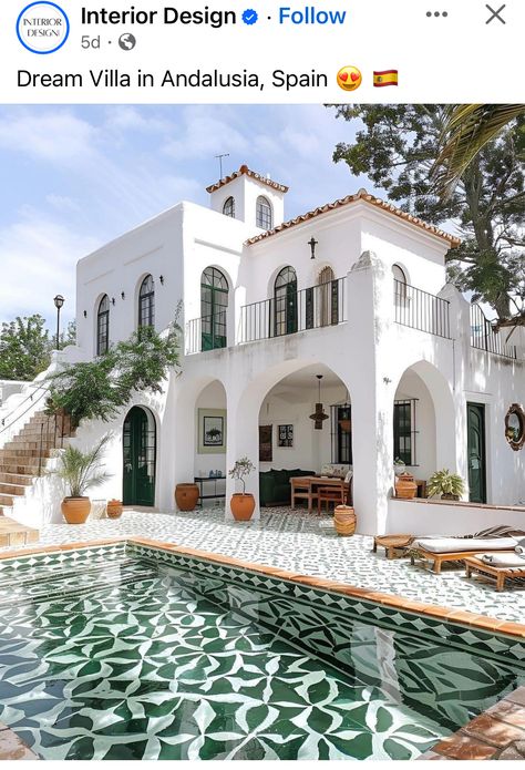 Spaniard Style Home, Spanish Style Homes, Tile Work, Andalusia, Spanish Style, Style Home, House Exterior, Dream House, Spain