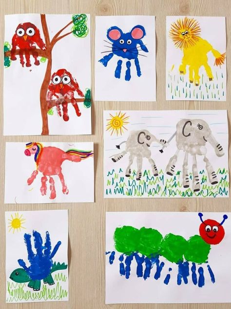 Learning Stories Examples, Infant Room Daycare, Seed Craft, Dad Crafts, Handprint Crafts, Vacation Bible School, Handprint Art, Y2k Top, Window Painting