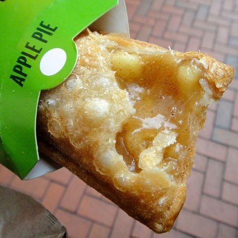 McDonald's Fried Apple Pie Recipe  These were the best!!! Pipping hot, crispy and awesome!!! Mcdonald's Fried Apple Pie Recipe, Fried Apple Pie Recipe, Fried Apple Pie, Mcdonalds Apple Pie, Apple Pie Ingredients, Discontinued Food, Fried Apple, Fried Apple Pies, Fast Dessert Recipes