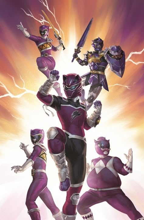 One of the rarest Power Ranger colors. The purple ranger has been both male and female, depending on the season. Power Rangers Shattered Grid, Power Rangers Pictures, Vrod Custom, Power Rangers Poster, Ranger Armor, Power Rangers Comic, Power Rangers Cosplay, White Ranger, Power Rangers Zeo