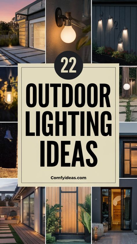 Create a dreamy outdoor atmosphere with these lighting ideas. From fairy lights to modern sconces, these options will illuminate your garden, patio, or deck beautifully. Magical Backyard, Best Outdoor Lighting, Outdoor Lighting Ideas, Modern Sconces, Outdoor Lamp, Garden Patio, Lighting Ideas, Fairy Lights, Outdoor Lighting