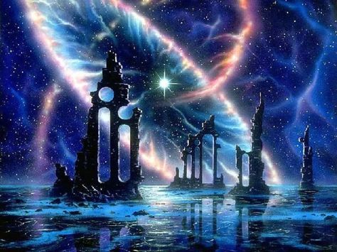 . Astral Sea, Pixiv Fantasia, Fantasy Scenery, Fantasy Locations, Astral Plane, Space Fantasy, Fantasy Worlds, Fantasy Places, Fantasy Concept