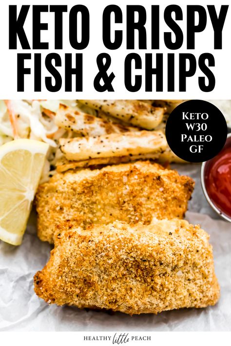 Keto Fish Fillet Recipe, Keto Fish And Chips Air Fryer, Keto Grouper Recipes, Keto Catfish Recipes Air Fryer, Keto Fried Fish Recipes, Keto Air Fryer Fish, Healthy Fish And Chips Recipe, Keto Flounder Fish Recipes, Flounder Fillet Recipes Air Fryer