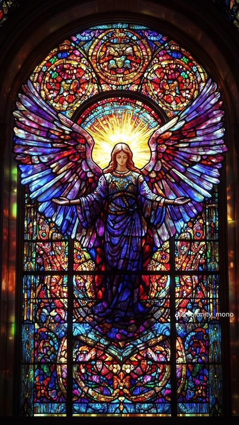 Church Glass Art, Catholic Phone Wallpaper, Stained Glass Painting Canvas, Church Wallpaper, Stained Glass Religious, Royal Arch Masons, Roman Catholic Art, Guardian Angel Pictures, Stained Glass Church Windows