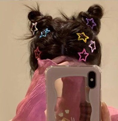 Star Hair Styles, Star Clips, Korean Hair Accessories, Y2k Girls, Love Songs Playlist, Songs Playlist, Korean Hair, Star Hair, The Summer I Turned Pretty