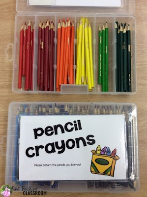 Colored Pencil Storage, Crayon Storage, Easy Storage Hacks, Crayon Organization, Classroom Organization Elementary, Classroom Hacks, Art Supplies Storage, Marker Storage, Pencil Organizer