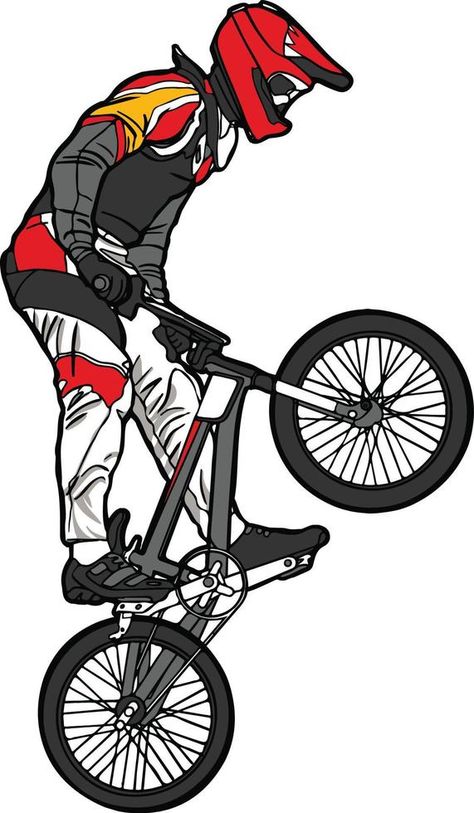 BMX bike freestyle sport clipart Mongoose Bmx, Bmx Bike Parts, Lady Cake, Bike Freestyle, Bike Hacks, Best Bmx, Vector Animation, Bmx Freestyle, Bike Stickers