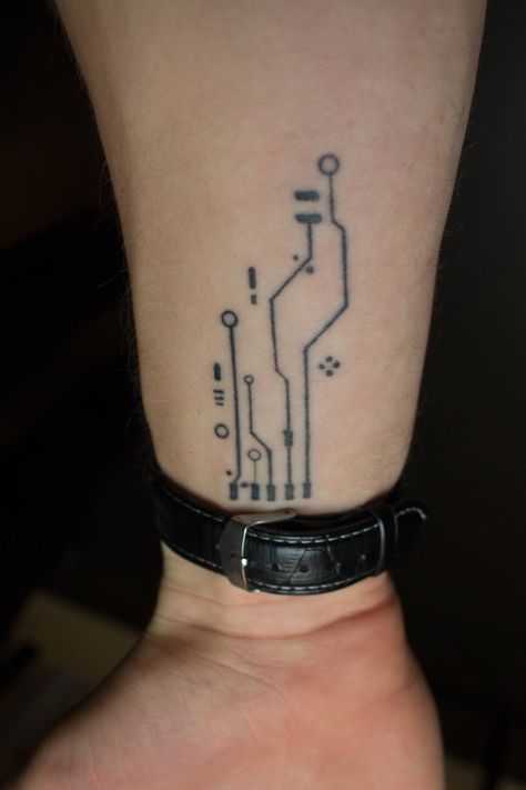 Circuit Board Tattoo, Robot Tattoo, Electronic Tattoo, Tech Tattoo, Cyberpunk Tattoo, Jagua Henna, Pen Tattoo, Sharpie Tattoos, Biomechanical Tattoo