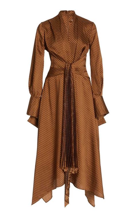 Vintage Brown Long Sleeve Maxi Dress, Fall Abstract Print V-neck Dresses, Mode Abaya, Linen Mini Dress, Cotton Midi Dress, Satin Midi Dress, Tea Length Dresses, Vestidos Vintage, Ladies Dress Design