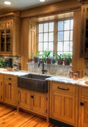 Mission Style Kitchens, Dapur Rustic, Model Dapur, Rustic Kitchen Cabinets, Kabinet Dapur, Oak Kitchen Cabinets, Farmhouse Kitchen Cabinets, Kitchen Cabinet Styles, New Kitchen Cabinets